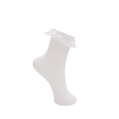 Bclia heart sock - White