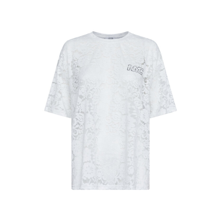 Love1337 lace t-shirt - White