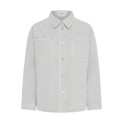Frena jakke - Birch w. navy blazer stripes