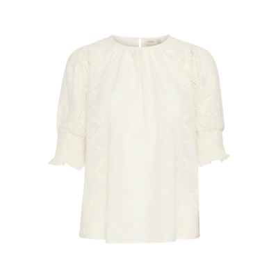 Frbama bluse - Whisper white