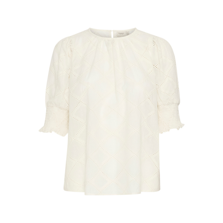 Frbama bluse - Whisper white
