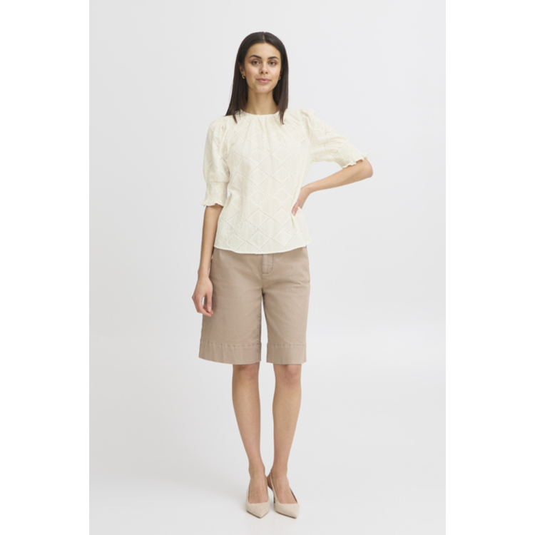 Frbama bluse - Whisper white