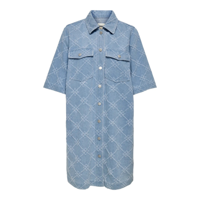 Onlbelle kjole - Light blue denim