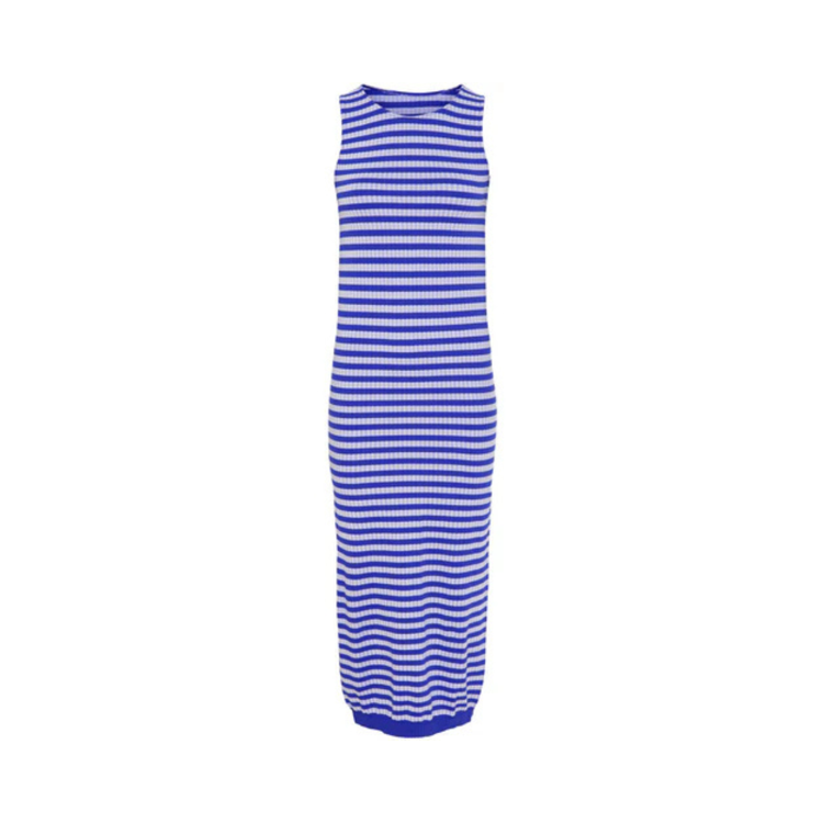 Joy kjole - Bluette/bianco