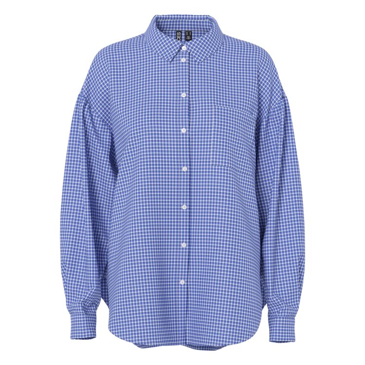 Pcjubi skjorte - Bright white/light blue