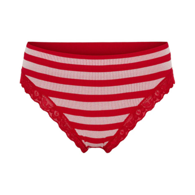 Isa rib trusse - Rosso/bianco