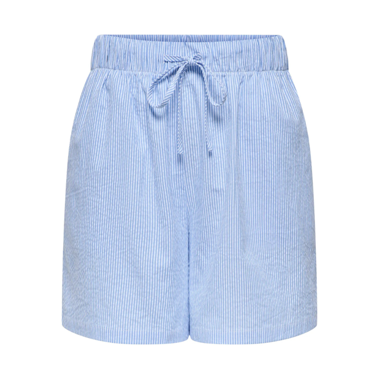 Onlaugusta shorts - Cloud dancer/blue stripes