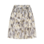 Kavicki nederdel - Grey graphic blur print
