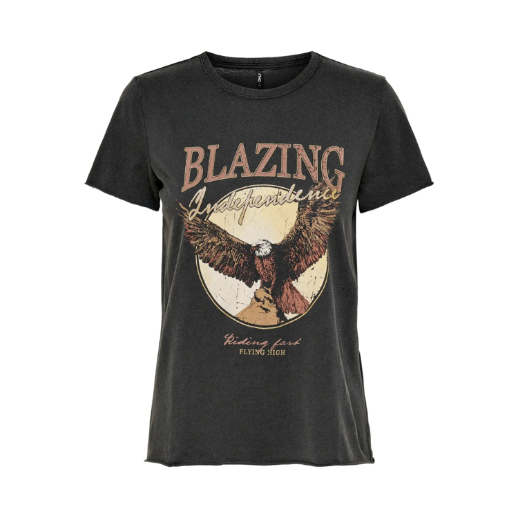 Onllucy t-shirt - Black/blazing