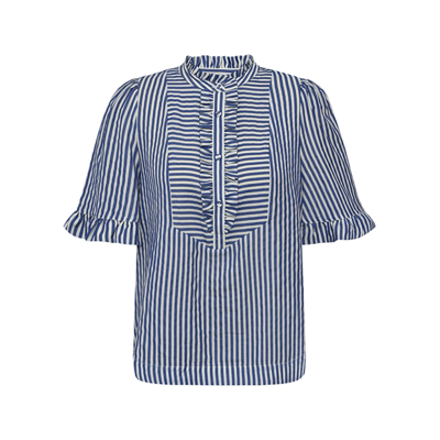 Benedictego bluse - Blue striped