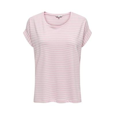 Onlmoster t-shirt - Pink lady/cloud dancer