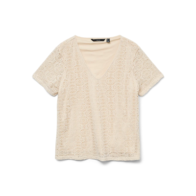 Vmmaya v-hals t-shirt - Birch