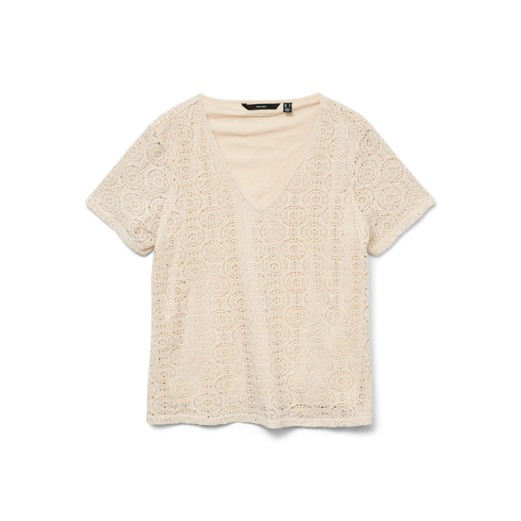 Vmmaya v-hals t-shirt - Birch