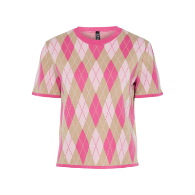 Pcfarley t-shirt - Pink tulle/fuchsia pink