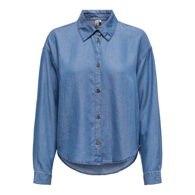 Onlcharis skjorte - Medium blue denim