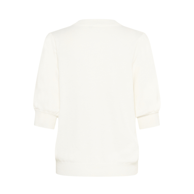 Kalone strikbluse - Chalk