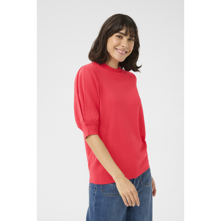 Kalone strikbluse - Hibiscus