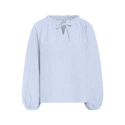 Kanelly bluse - Blue/white stripe