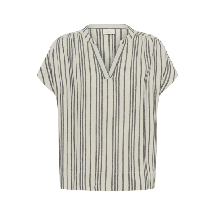 Kamilia bluse - Moonstruck/black stripe