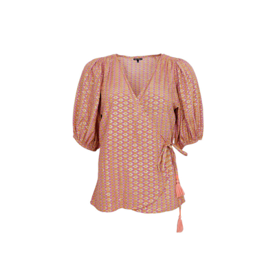 Bcluna wrap bluse - Pink diamond