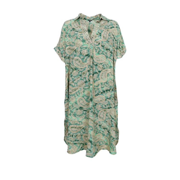 Bcluna kaftan tunika - Floral green