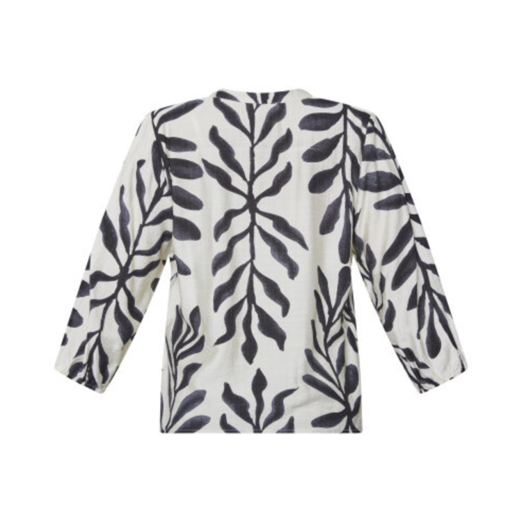 Viaba skjorte - Cream/black