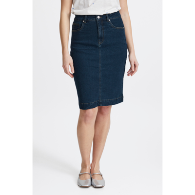 Fxdenima nederdel - Dark blue denim