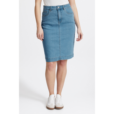 Fxdenima nederdel - Light blue denim