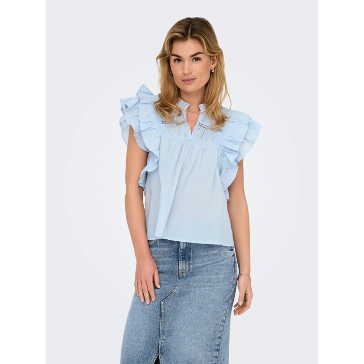 Onlsunny top - Cashmere blue