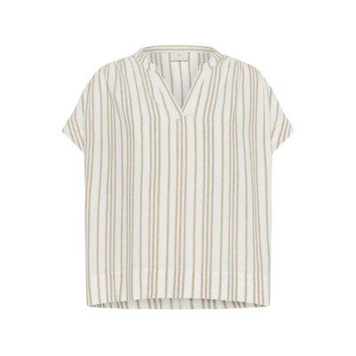 Kamilia bluse - Chalk/chinchilla