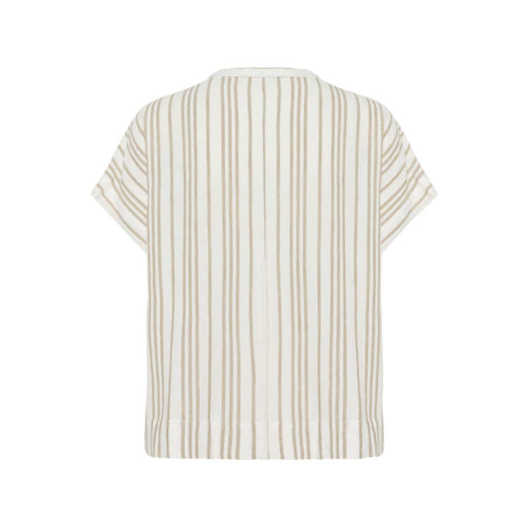 Kamilia bluse - Chalk/chinchilla