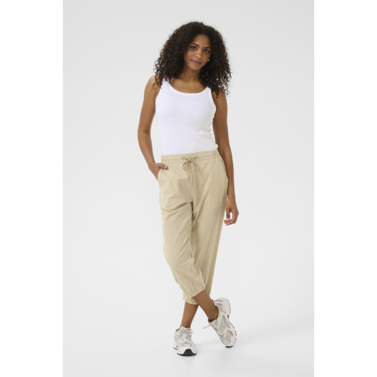 Kanaya capri buks - Chincilla/white stripe