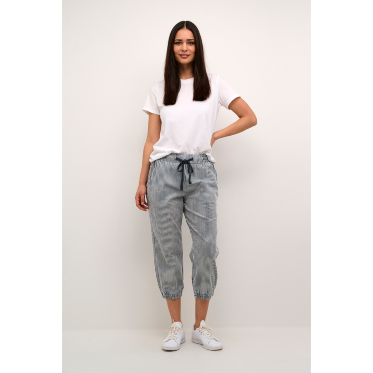 Kanaya capri buks - Midnight/white stripe