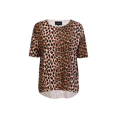 Alma t-shirt - Lux leo red heart