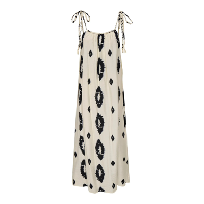 Onlelanor kjole - Cloud dancer/w black