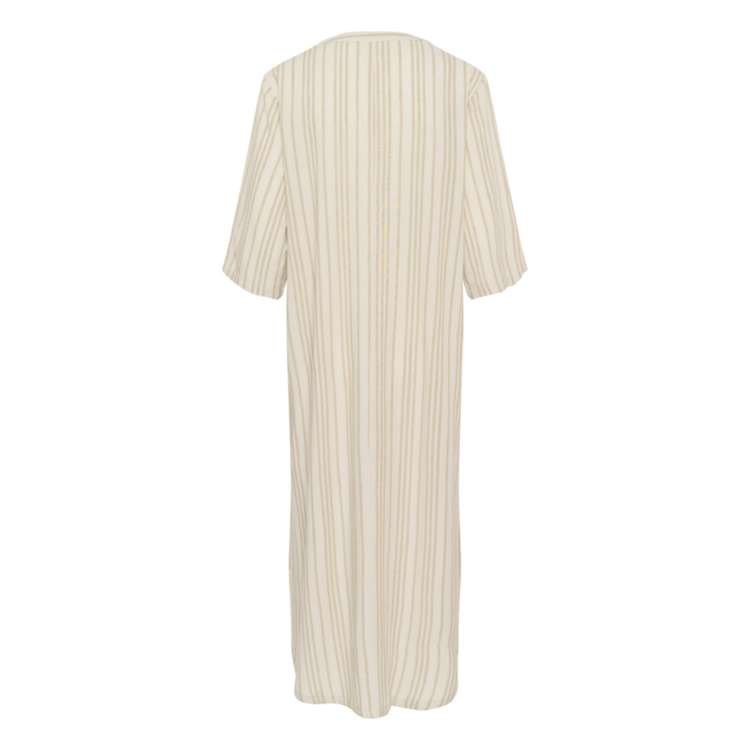 Kamilia kjole - Chinchilla/chalk stripe