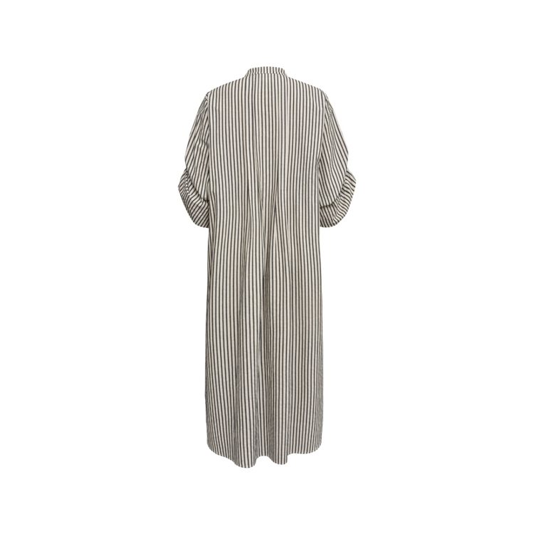 Alexago kjole - Creme black stripe