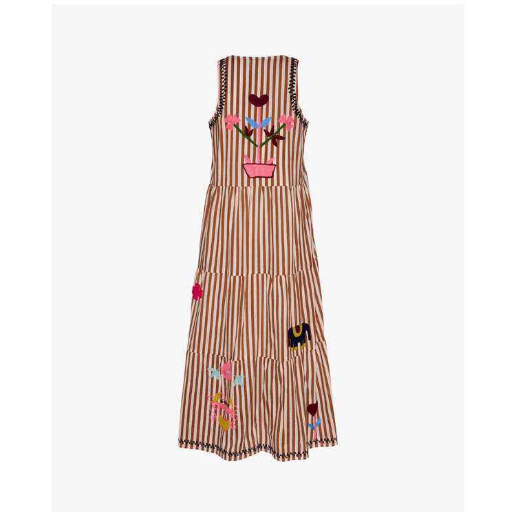 Anneli kjole - Brown stripes