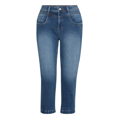 Frvilja capri buks - Mid blue denim