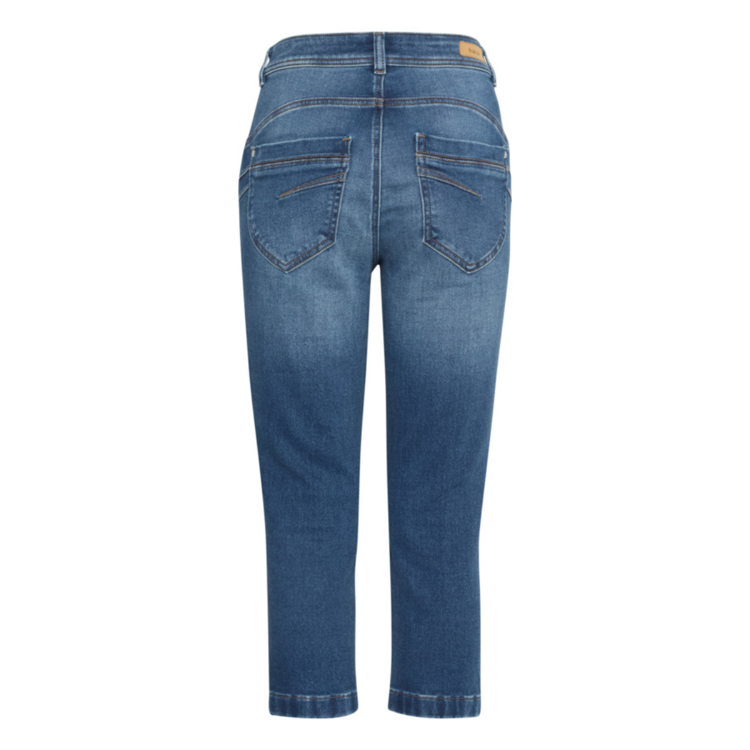 Frvilja capri buks - Mid blue denim