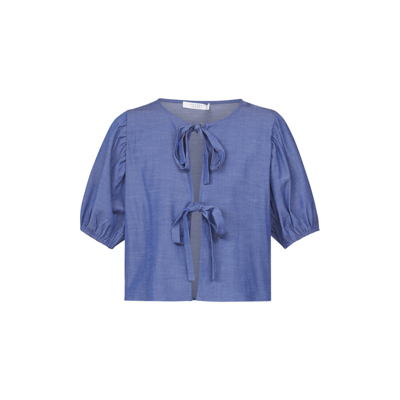 Nell top - Denim blue