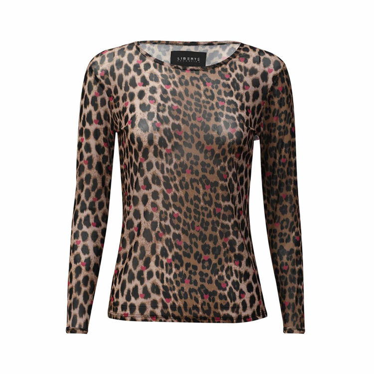 Mesh bluse - Lux leo rasberry heart