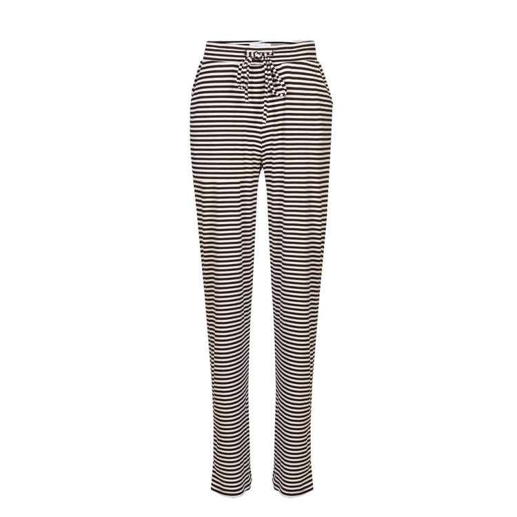 Natalia straight buks - D. brown creme small strip