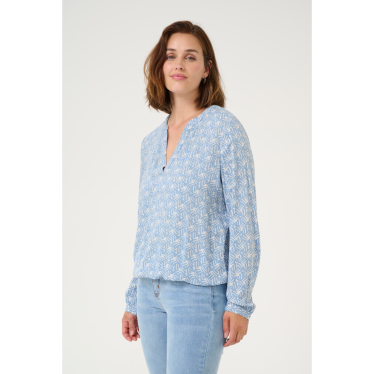 Kaditte bluse - Blue/moonstruck