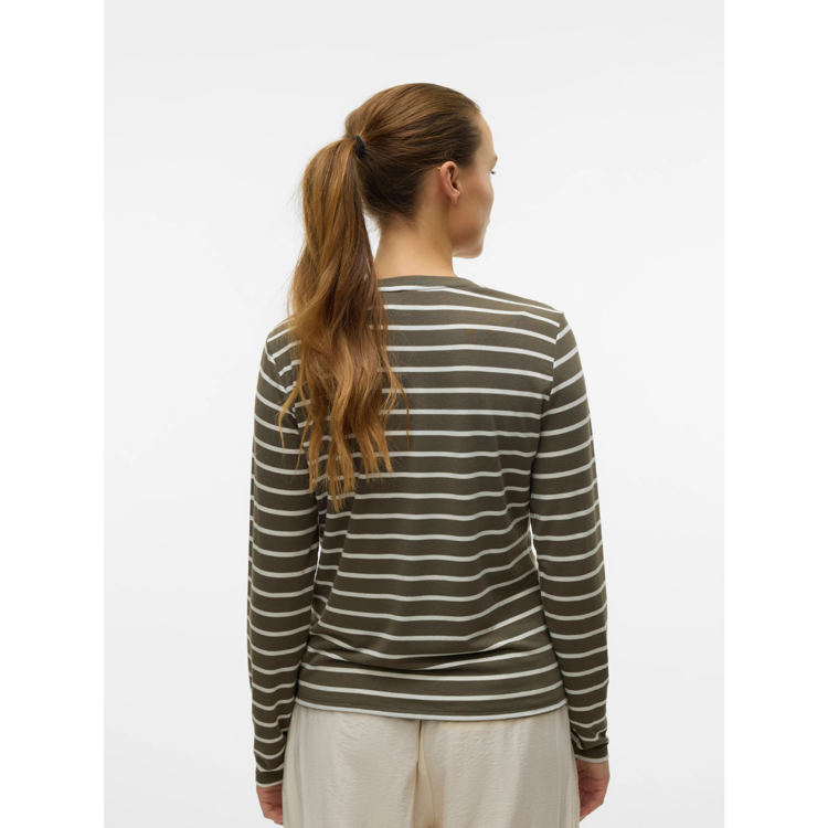Snclara bluse - Olivine/snow white
