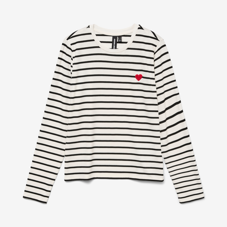 Snclara bluse - Snow white/black