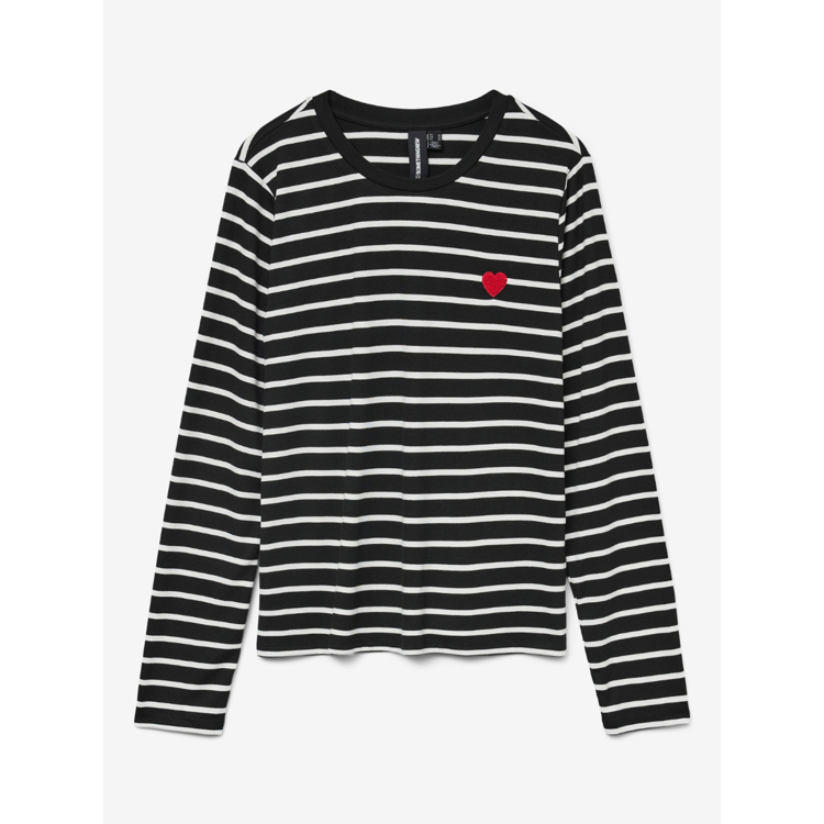 Snclara bluse - Black/snow white