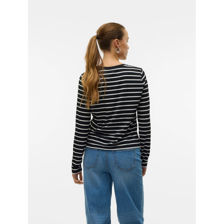 Snclara bluse - Black/snow white