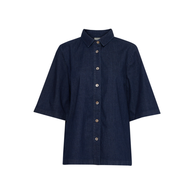 Frchicago skjorte - Mid blue denim