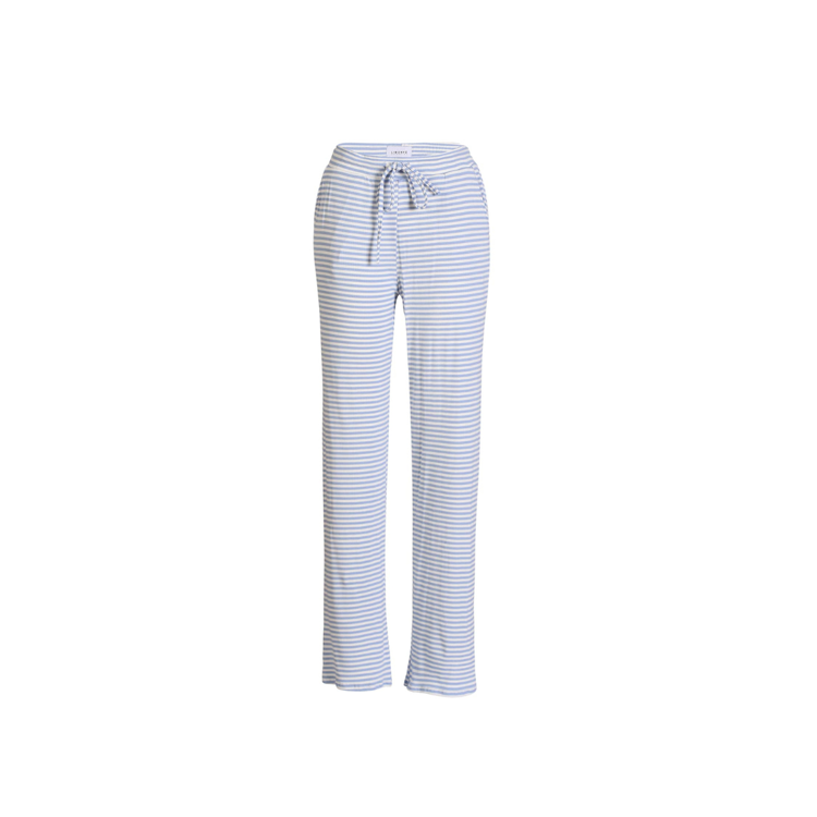 Natalia straight buks - Light blue white stripe